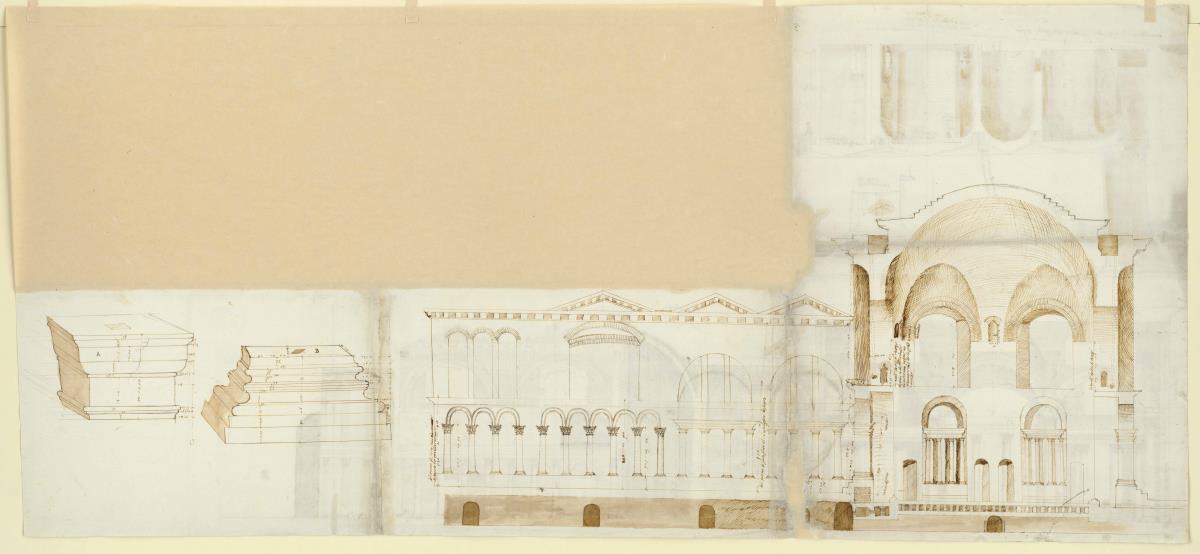 Schnitte und Details der Caracalla-Thermen