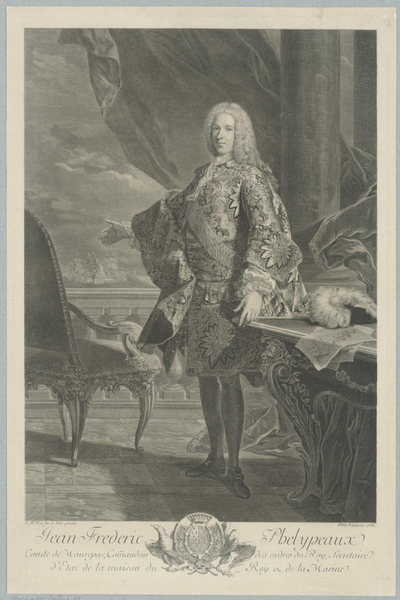 Porträt des Jean-Frédéric Phélypeaux, comte de Maurepas