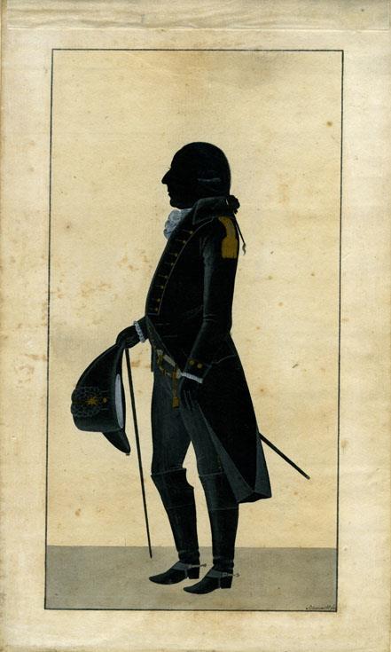 Herrensilhouette in Ganzfigur (stehend)