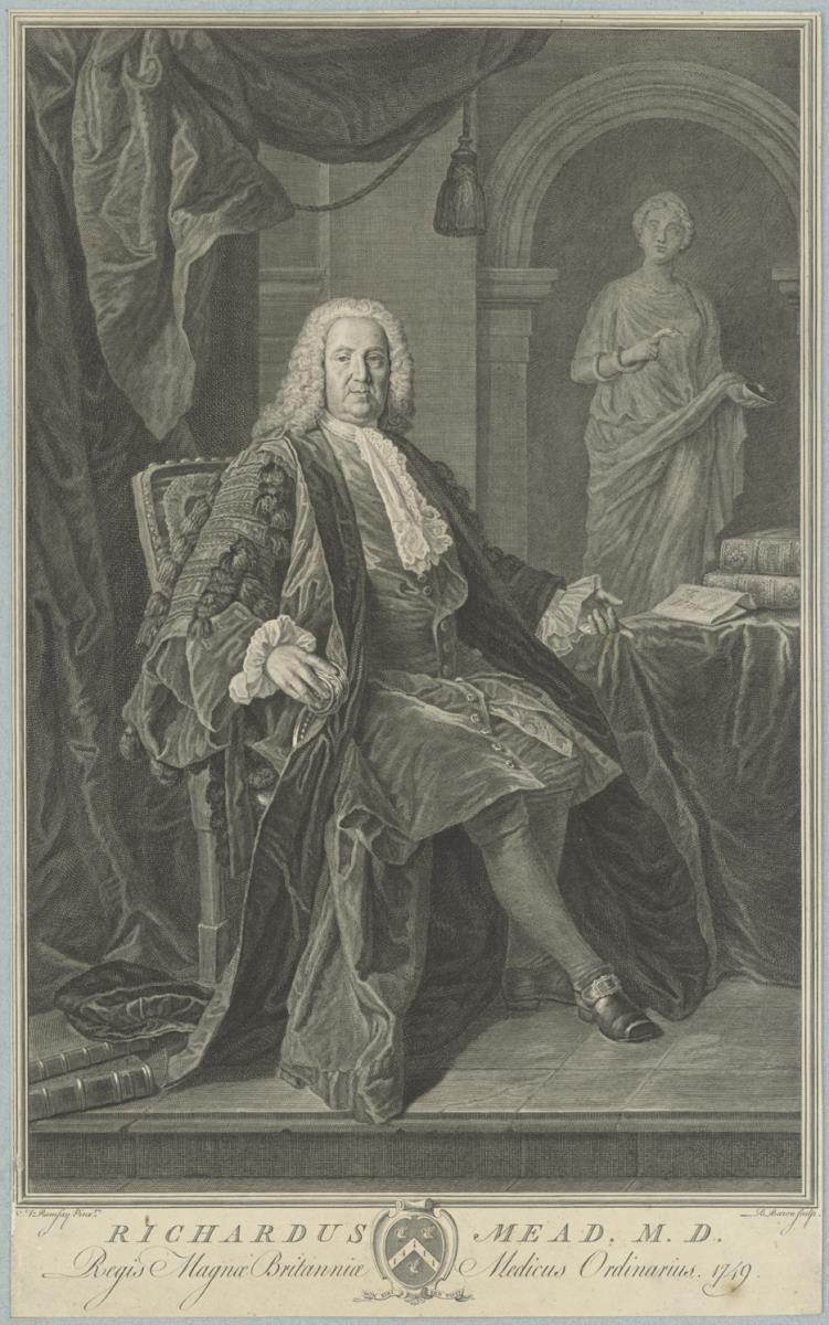 Porträt des Richard Mead, Mediziner