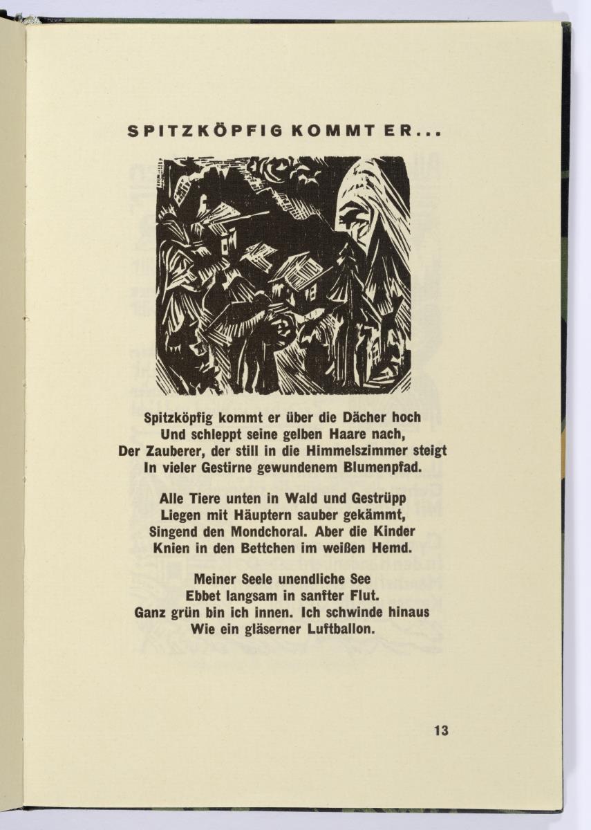 "Spitzköpfig kommt er...". Georg Heym, Umbra Vitae, München 1924, S. 13.
