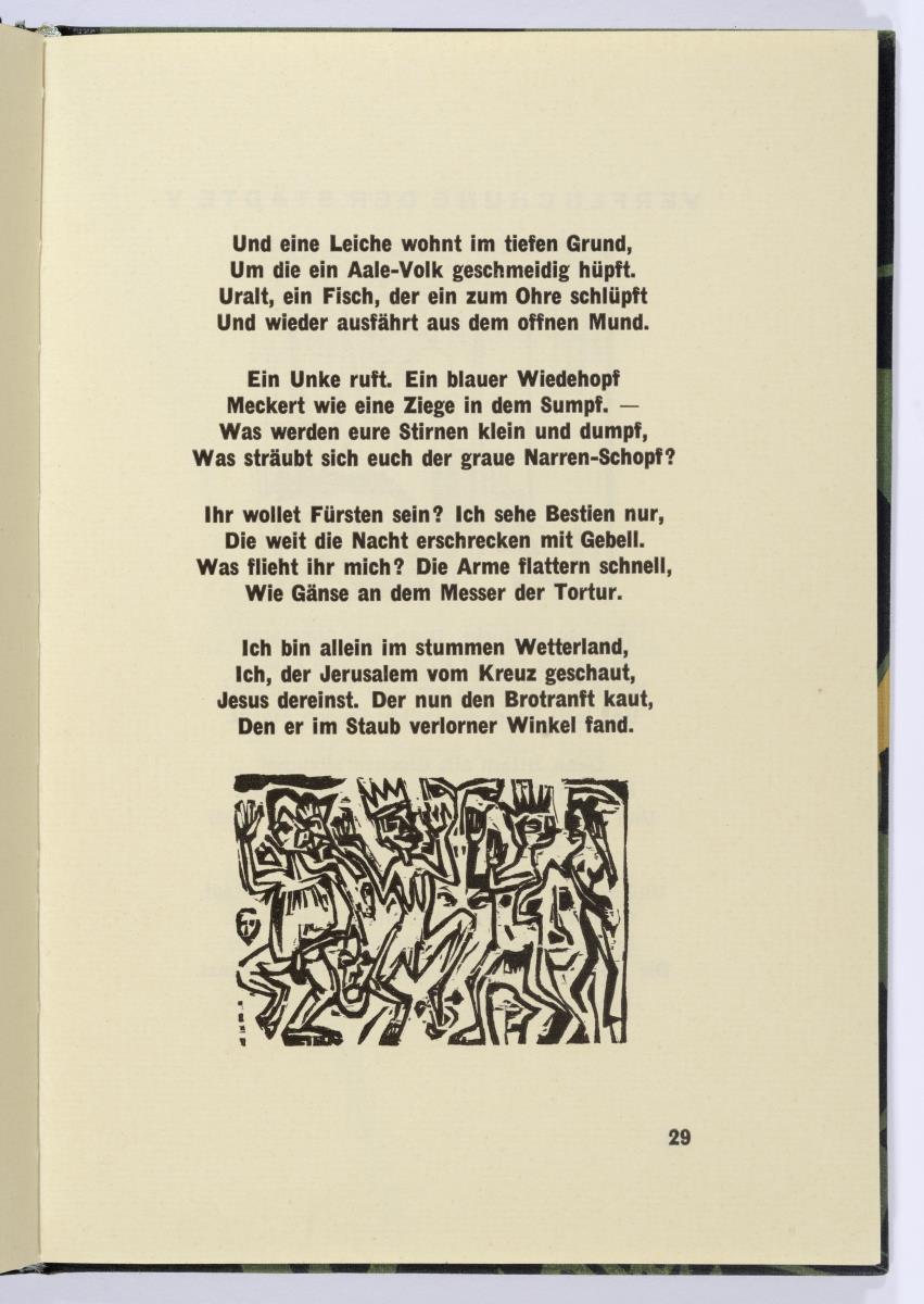 "Die Irren III". Georg Heym, Umbra Vitae, München 1924, S. 29.