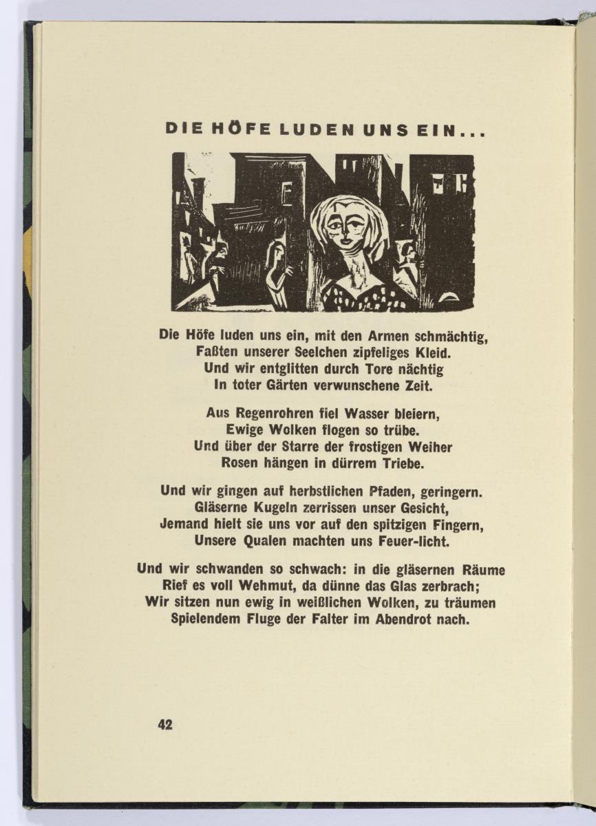 "Die Höfe luden uns ein". Georg Heym, Umbra Vitae, München 1924, S. 42.