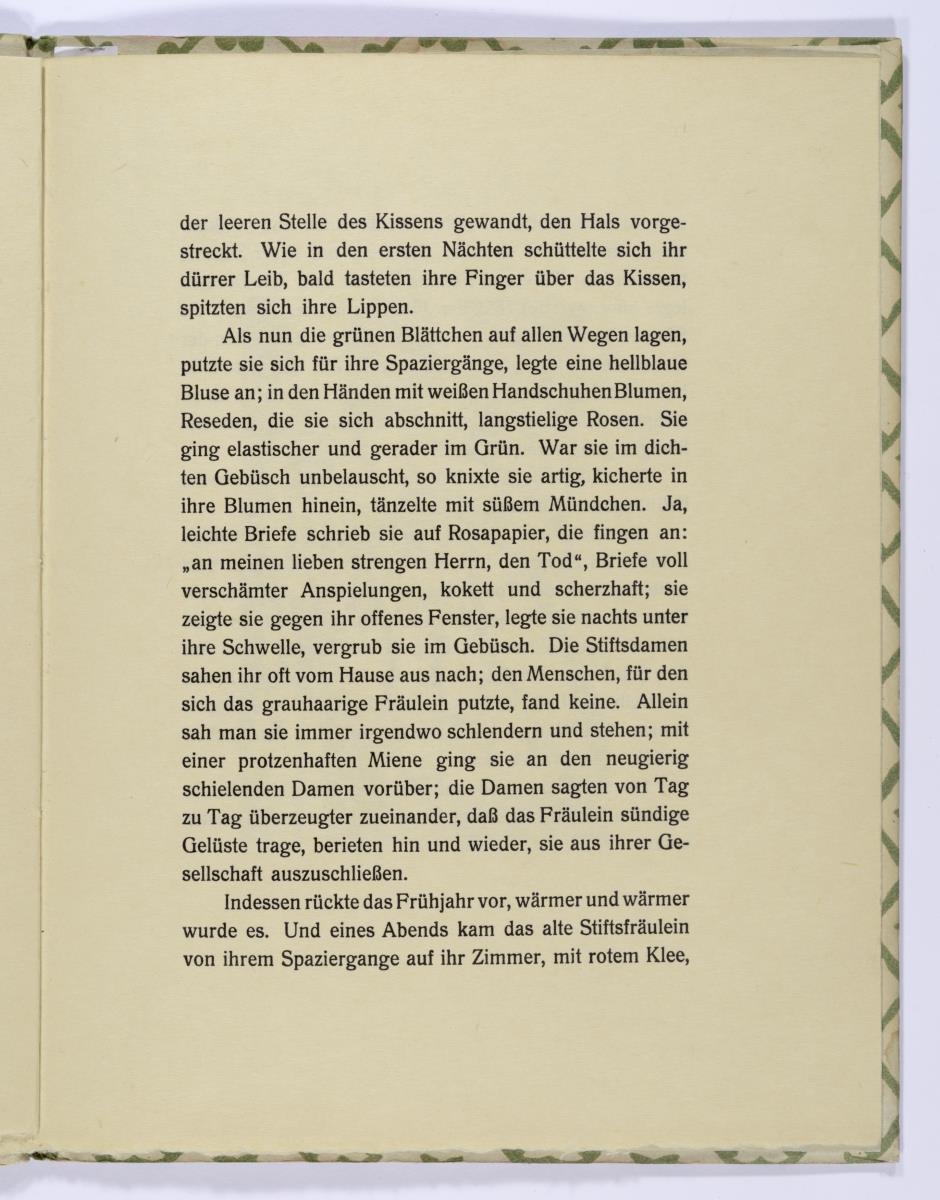 Alfred Döblin. Das Stiftsfräulein und der Tod