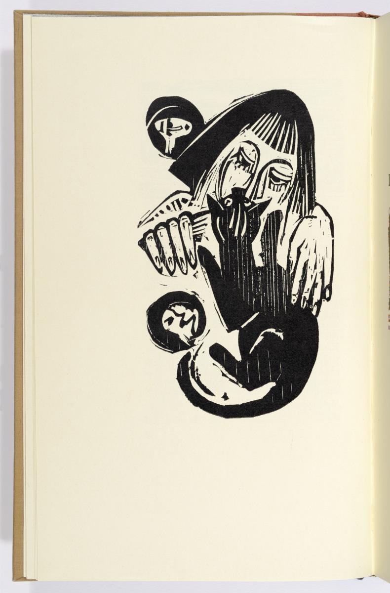 Gustav Schiefler. Das graphische Werk von Ernst Ludwig Kirchner. Band I. Frau mit Katze