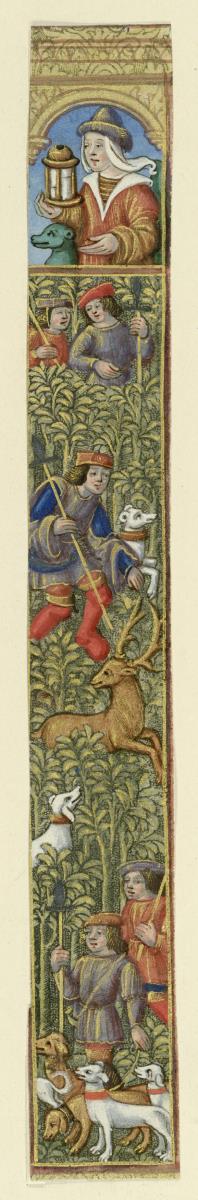 Ausschnitt aus einem gedruckten Stundenbuch. Bordüre