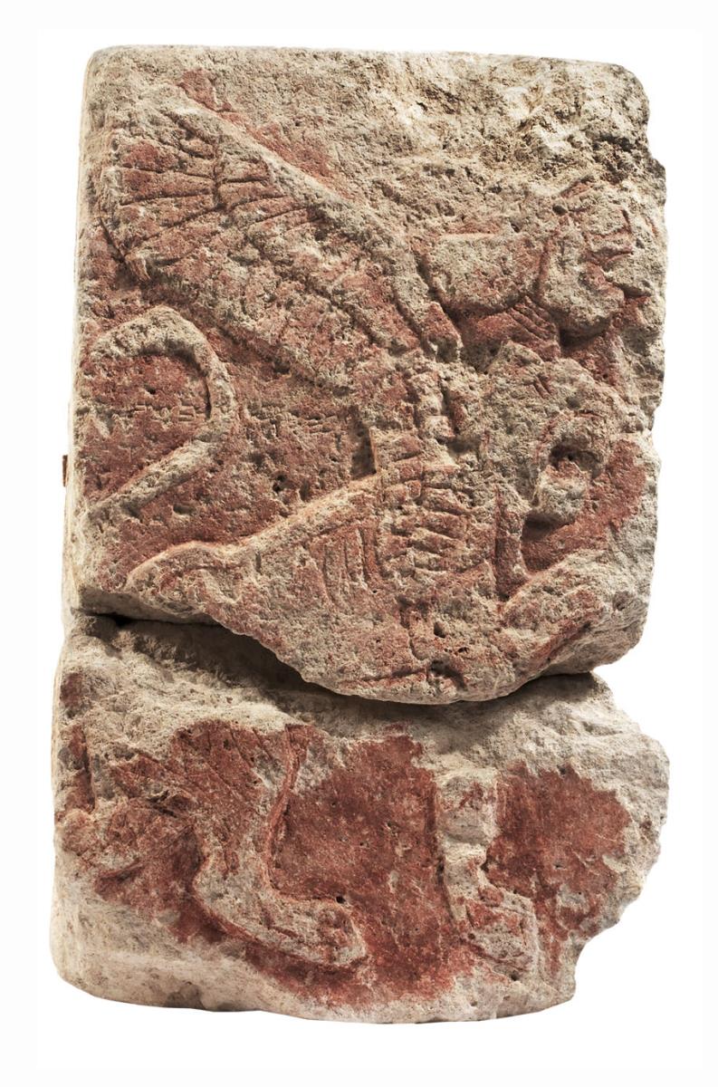 Geflügeltes Mischwesen mit Löwen- und Frauenkopf (Orthostat)