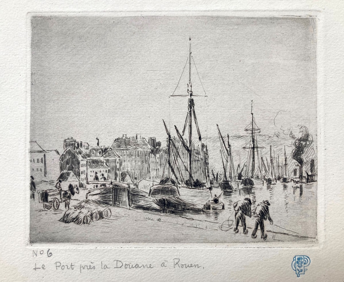 Der Zollhafen von Rouen / Le Port près de la Douane à Rouen