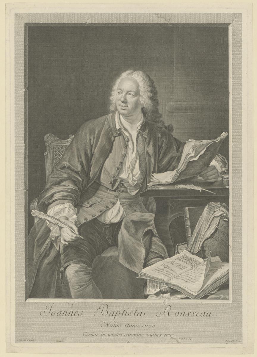 Porträt des Jean-Baptiste Rousseau