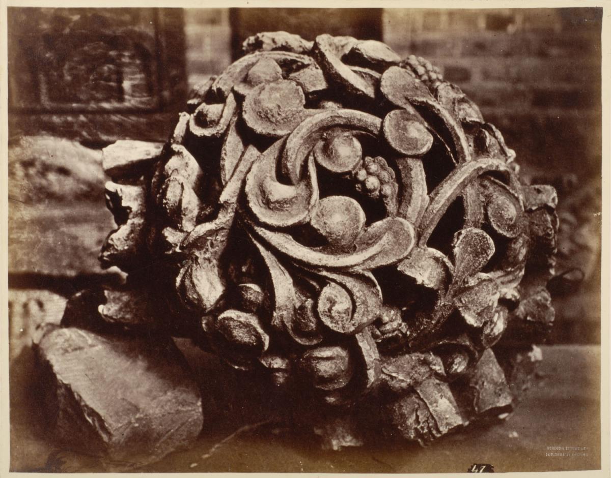 London, Royal Architectual Museum, Gipsabguss eines Schlusssteins aus Westminster Abbey