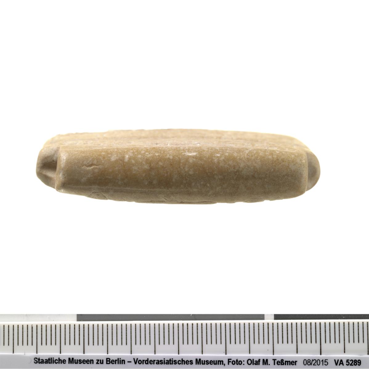 Beschriftetes Amulett gegen die Dämonin Lamaschtu