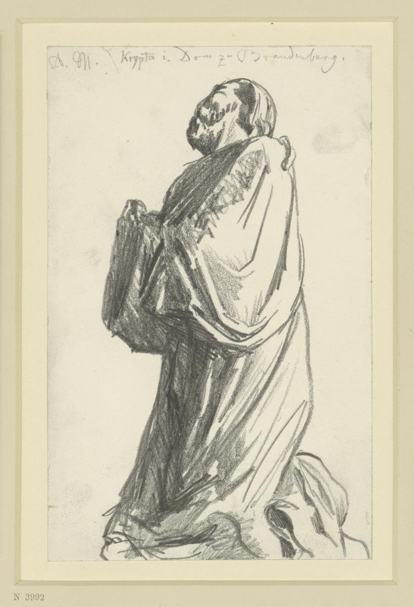 Stifterfigur in der Krypta des Doms zu Brandenburg an der Havel