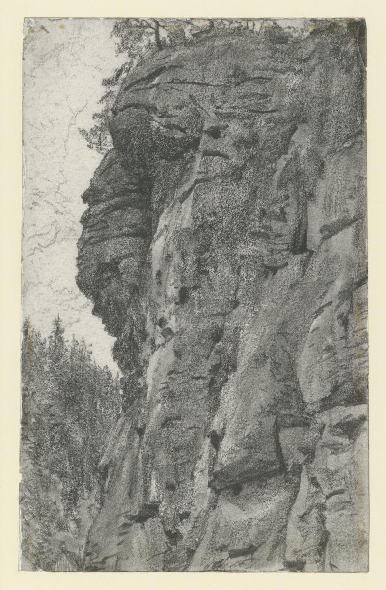 Felsen in Herrnskretschen in der Sächsischen Schweiz