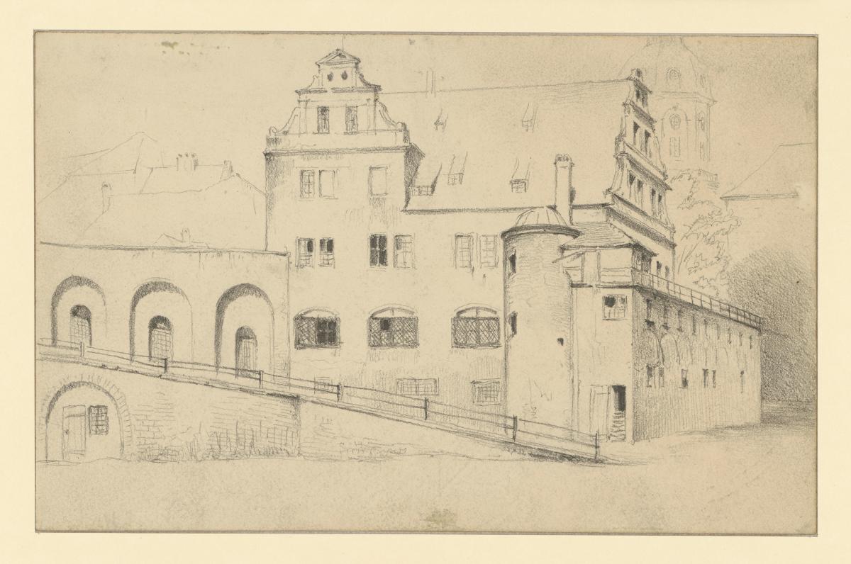 Kanzleihaus in Dresden vom Stallhof gesehen