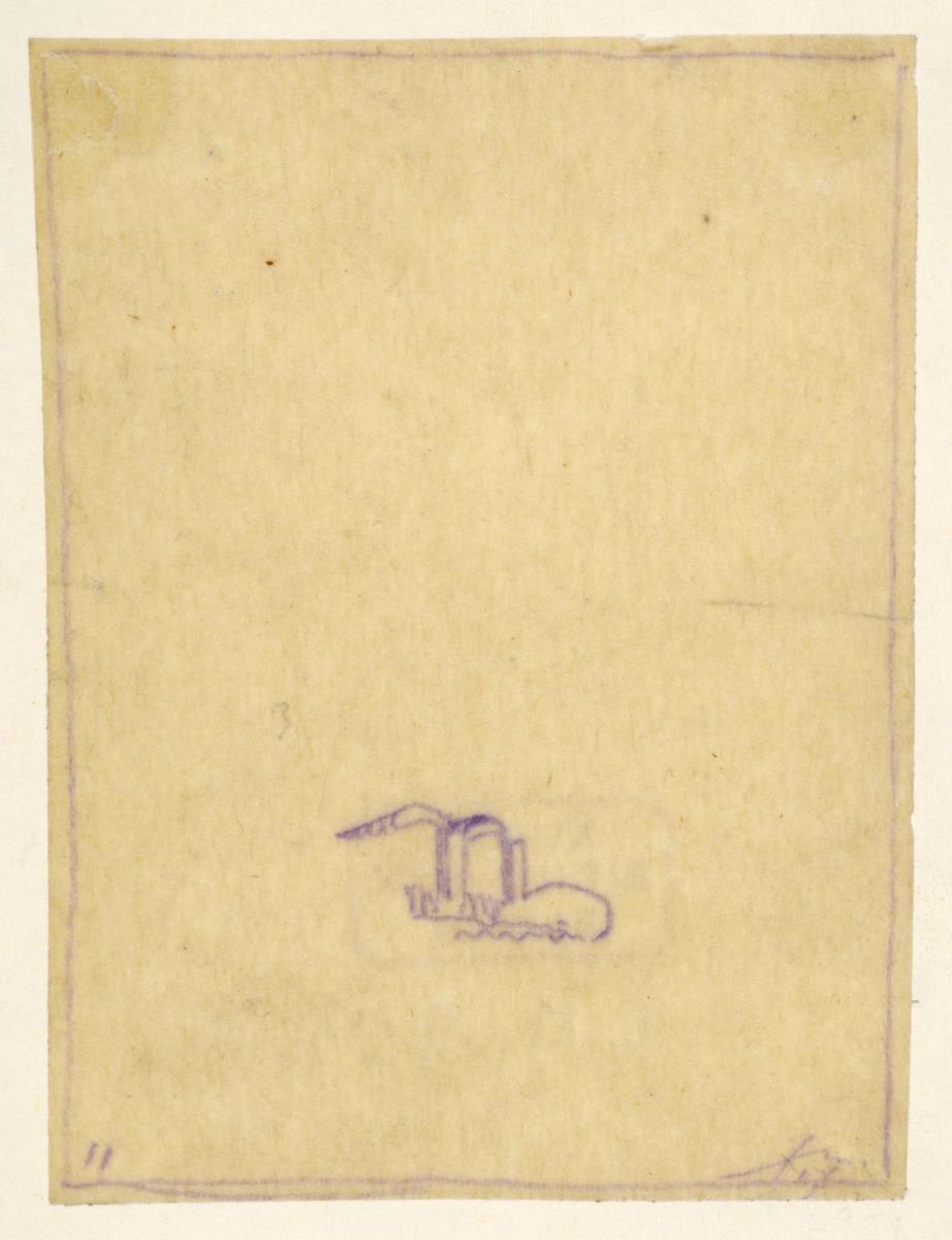 Imaginäre Zeichnung von der russischen Front, Blatt 11 einer Serie, Silo mit Kranarm