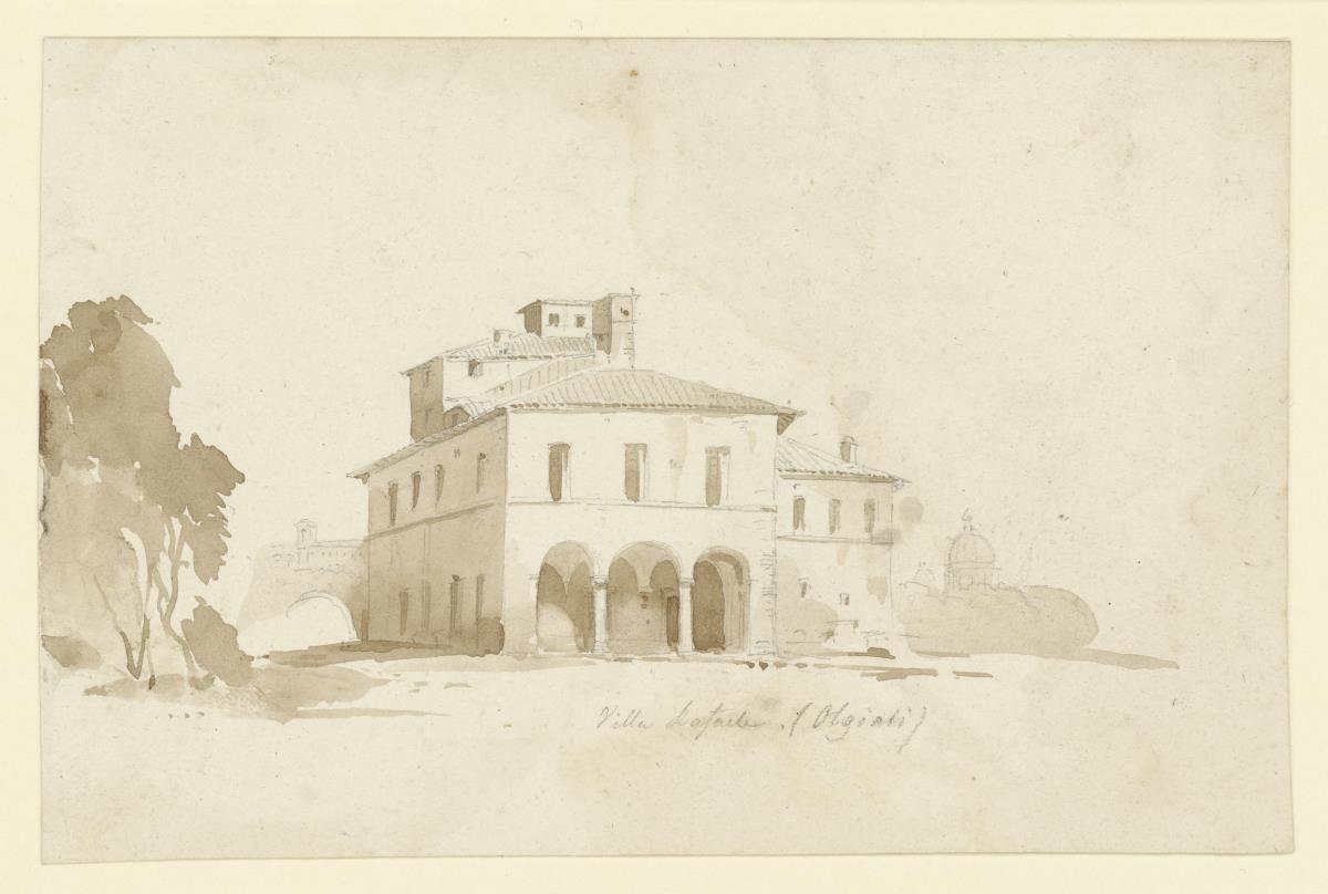 Rom, Ansicht der Villa Rafaele (Olgiati)