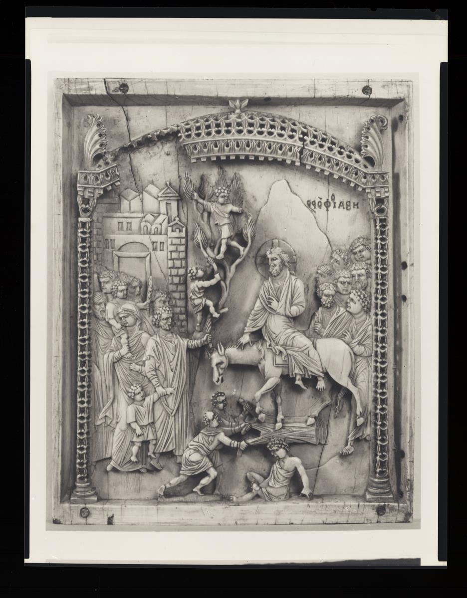 Relieftafel mit dem Einzug Christi in Jerusalem