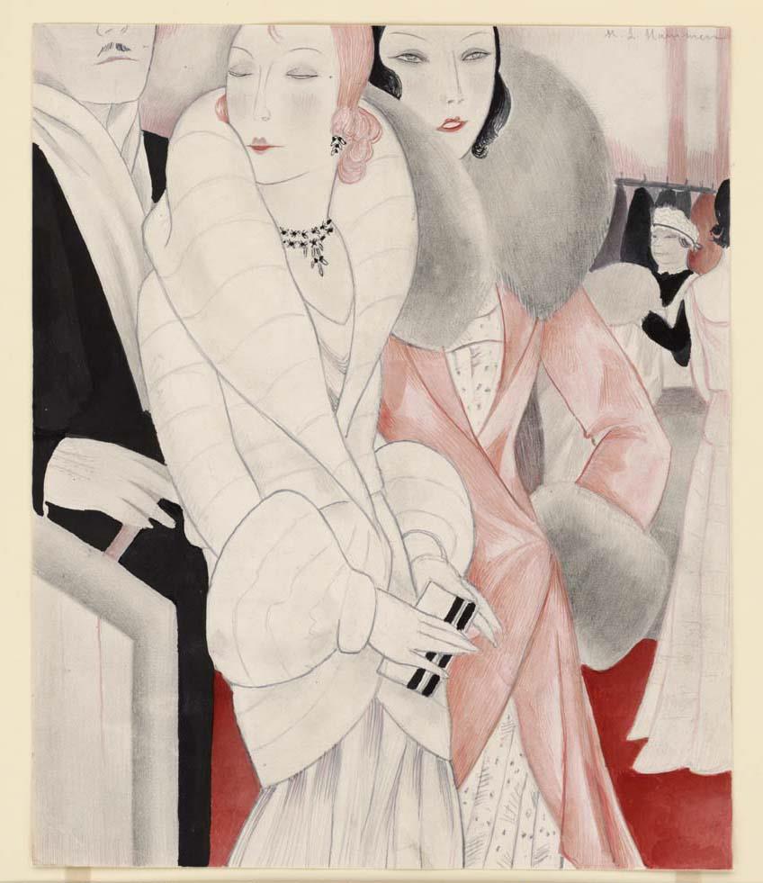 Frauen in Abendkleidung