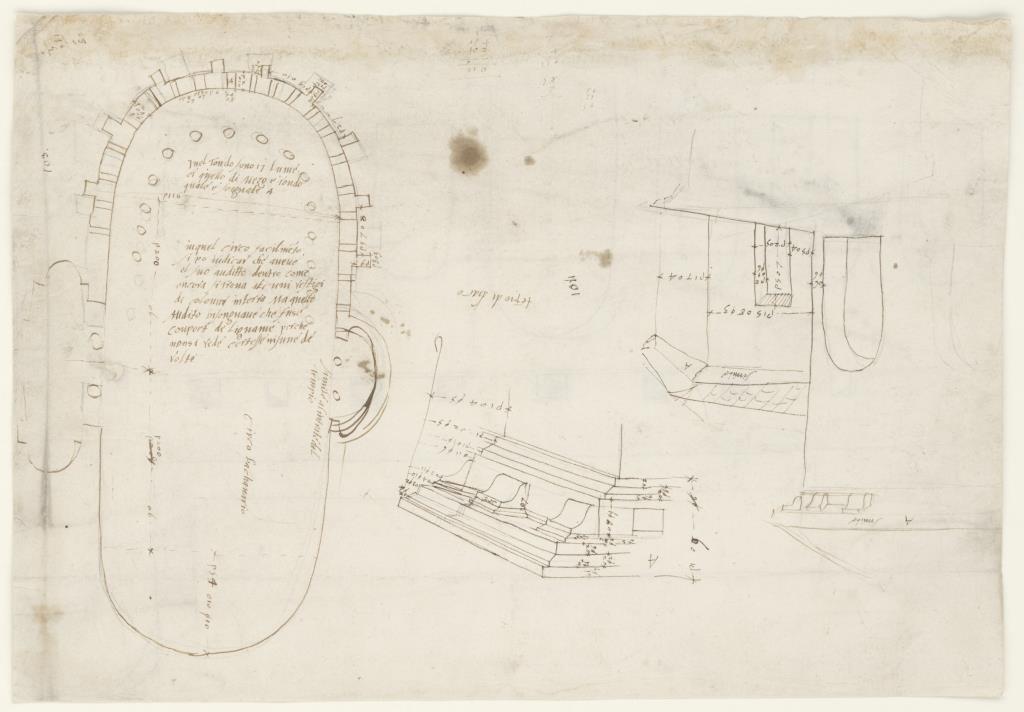Grundriss und architektonische Details der Santa Constanza