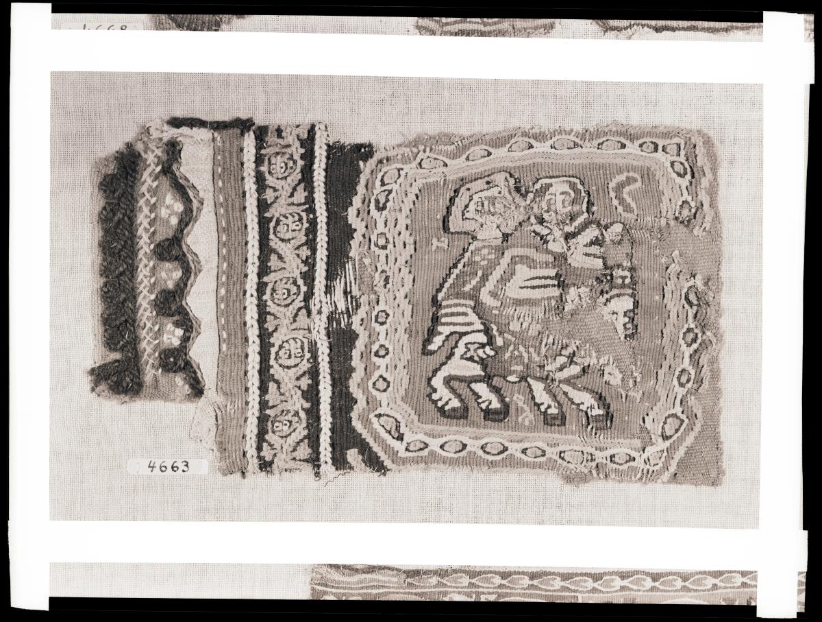Fragment einer Wirkerei mit Flucht nach Ägypten