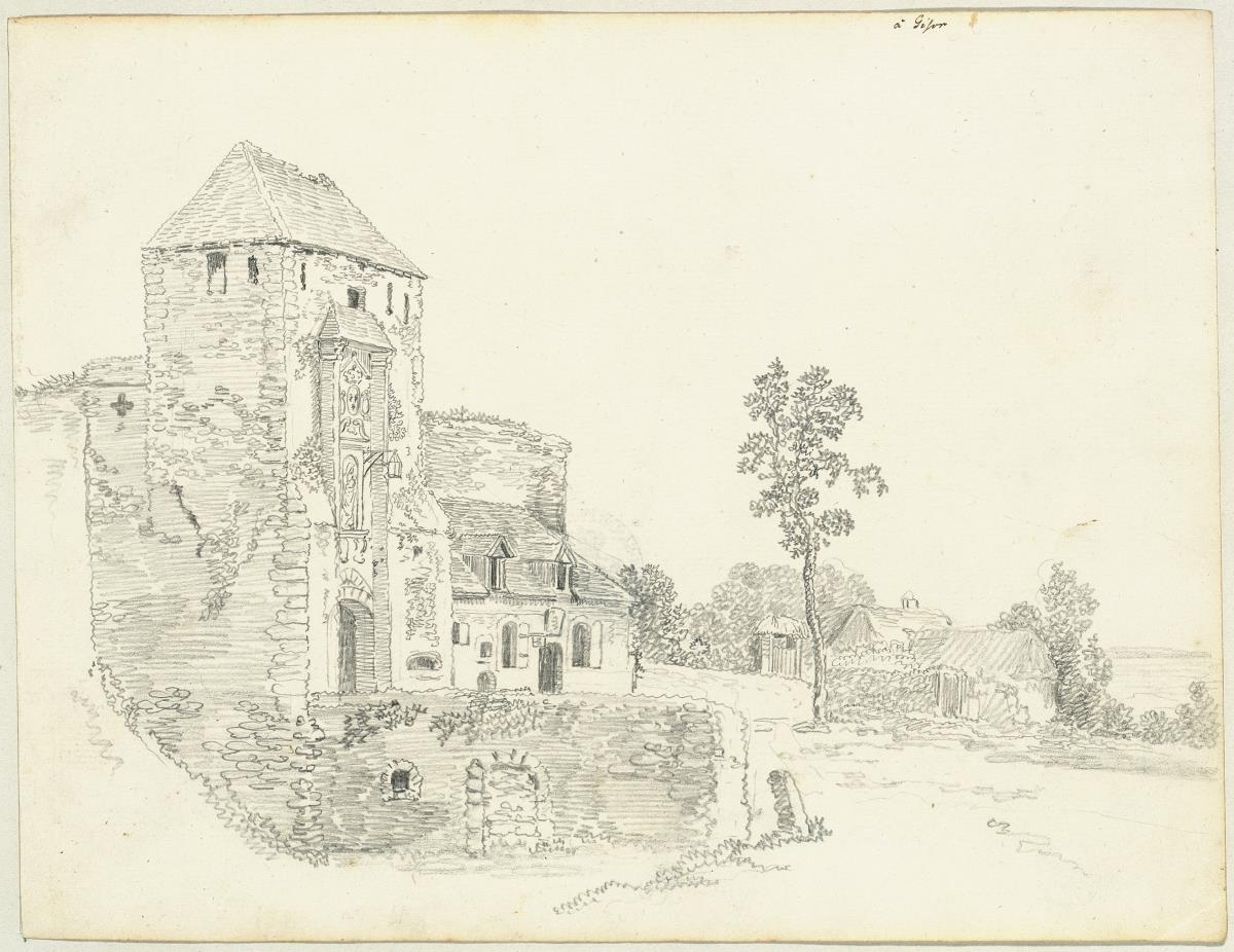 A Gisors. Stadttor von außen
