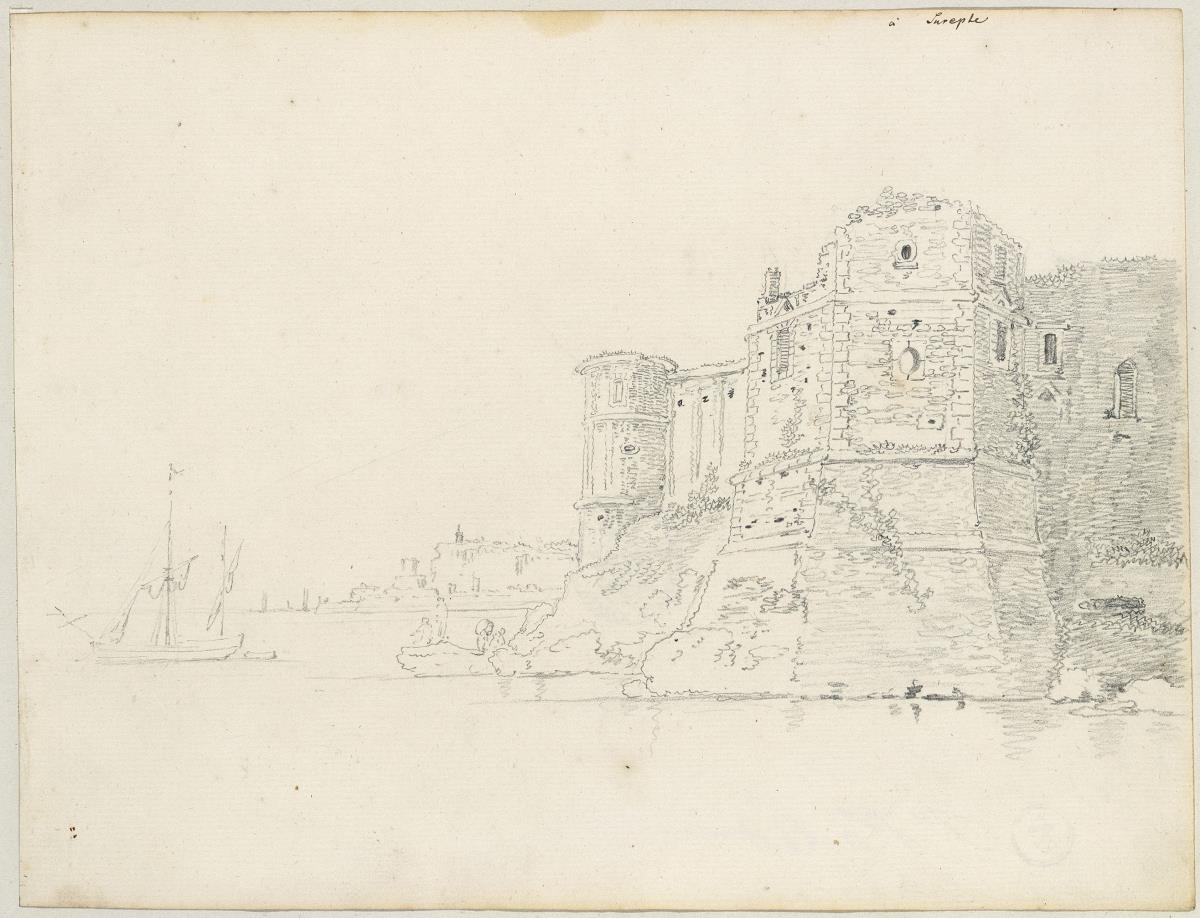Château sur Epte, von der Wasserseite mit Schiff