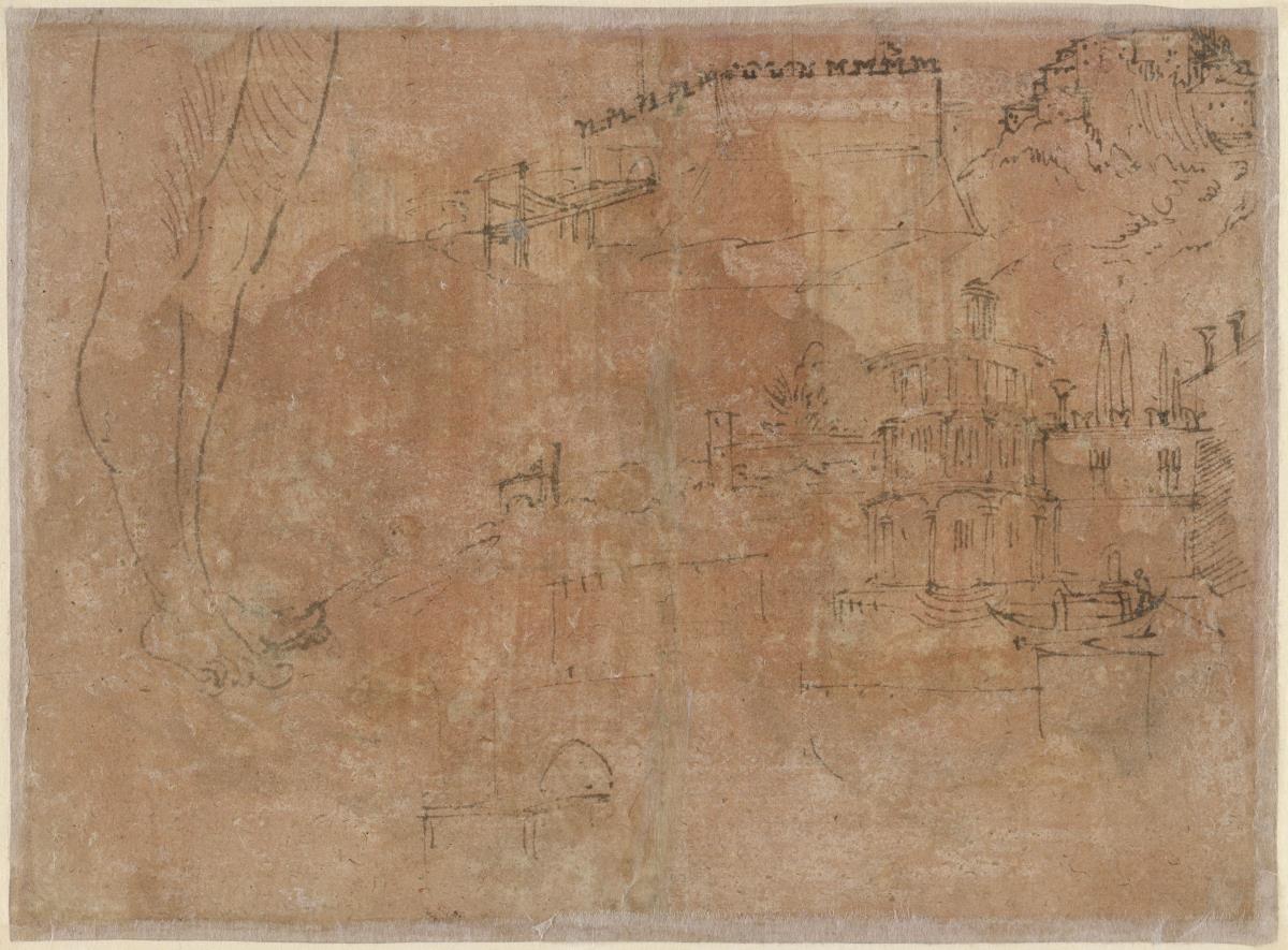 Landschafts- und Aktskizze