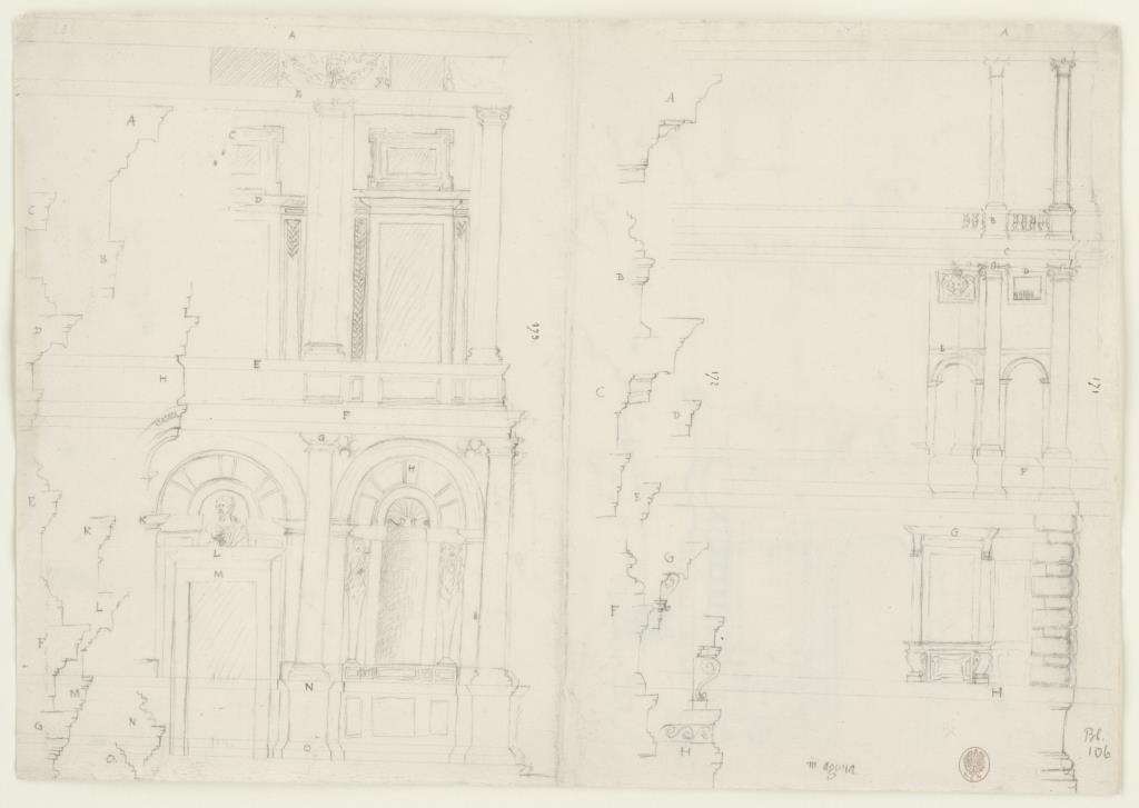 Aufrisse vom Palazzo Niccolini
