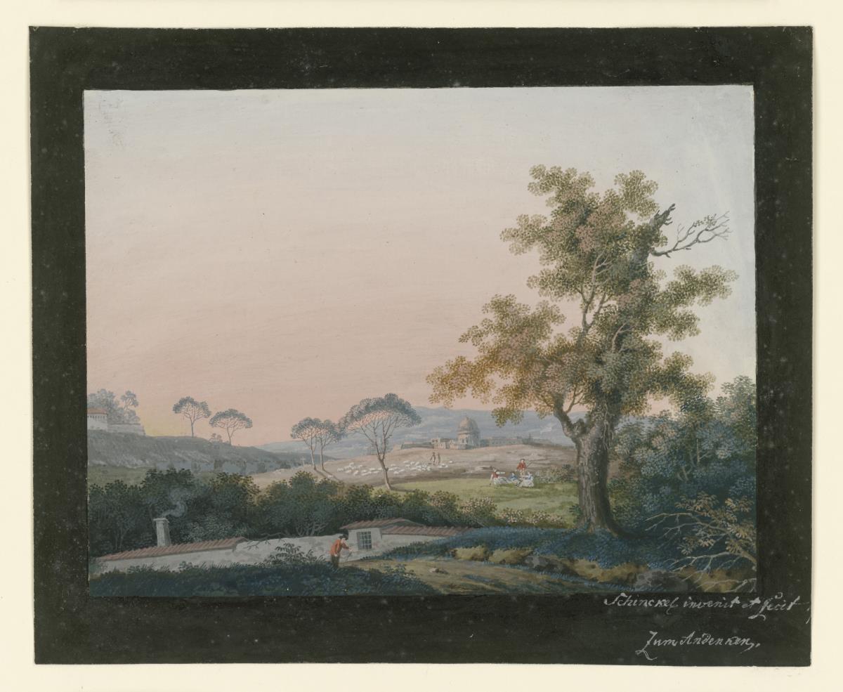 Landschaft mit Kuppeldom