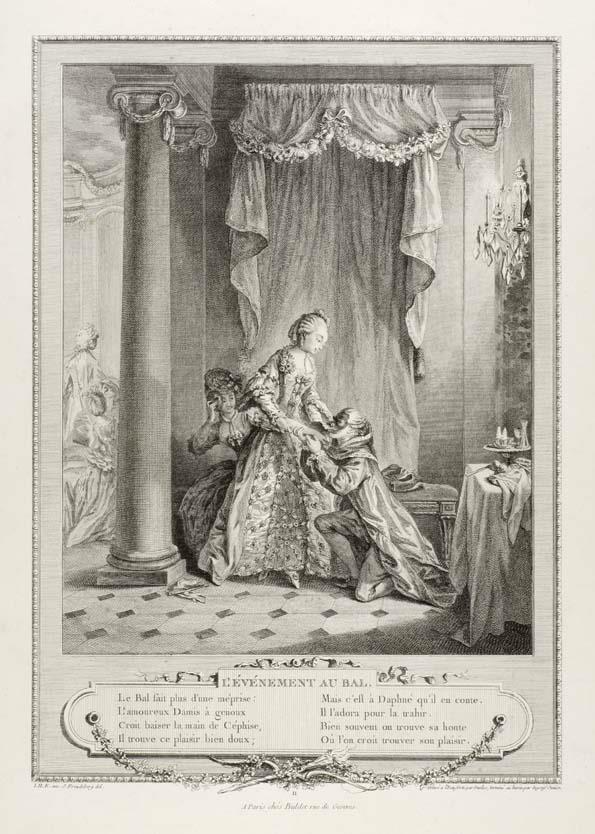Monument du Costume Physique et Moral de la fin du Dix-huitième siècle: Blatt 11: l'Événement au Bal