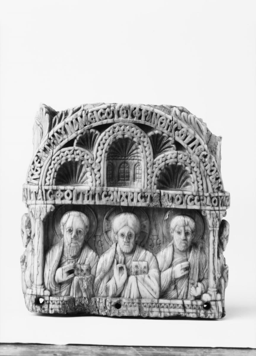 Griff eines Kammes mit Kaiser Leon VI.