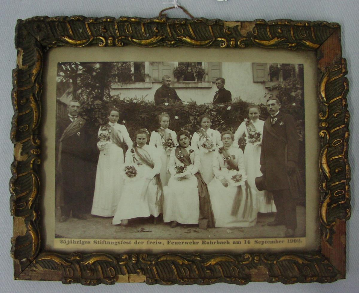 25jähriges Stiftungsfest der freiwilligen Feuerwehr Rohrbach am 14. September 1902.