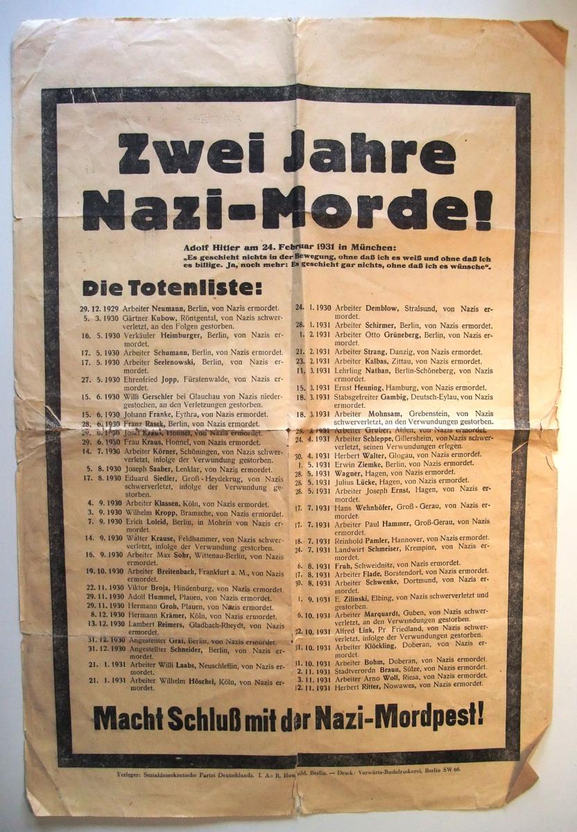 Zwei Jahre Nazi-Morde!