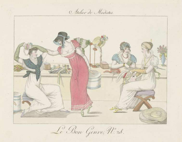 Le bon genre, No. 28: Atelier de modistes