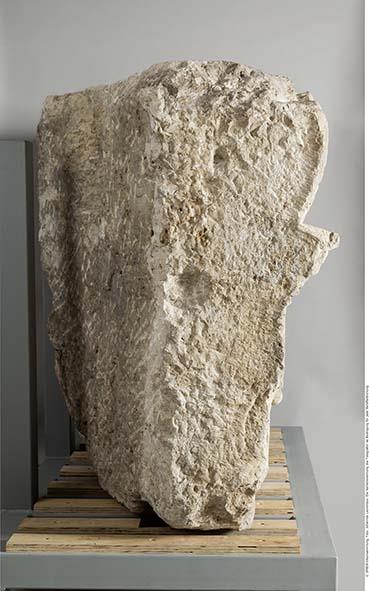 Gebälk der Altarhofhallen des Heiligtums des Jupiter Heliopolitanus in Baalbek, rechtes Bauteil