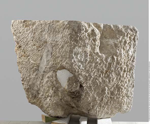 Gebälk der Altarhofhallen des Heiligtums des Jupiter Heliopolitanus in Baalbek, rechtes Bauteil