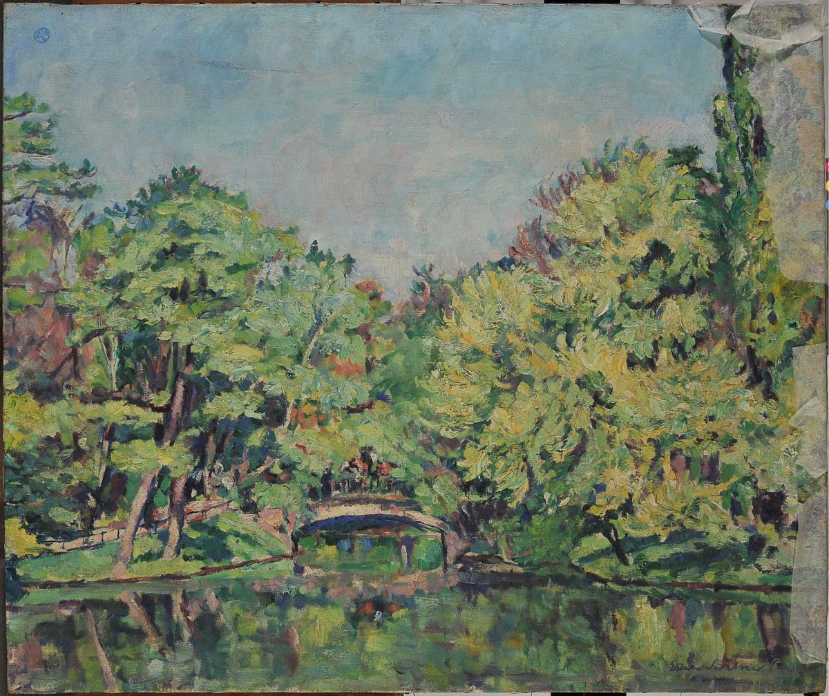 Frühling im Tiergarten, Rousseau-Insel