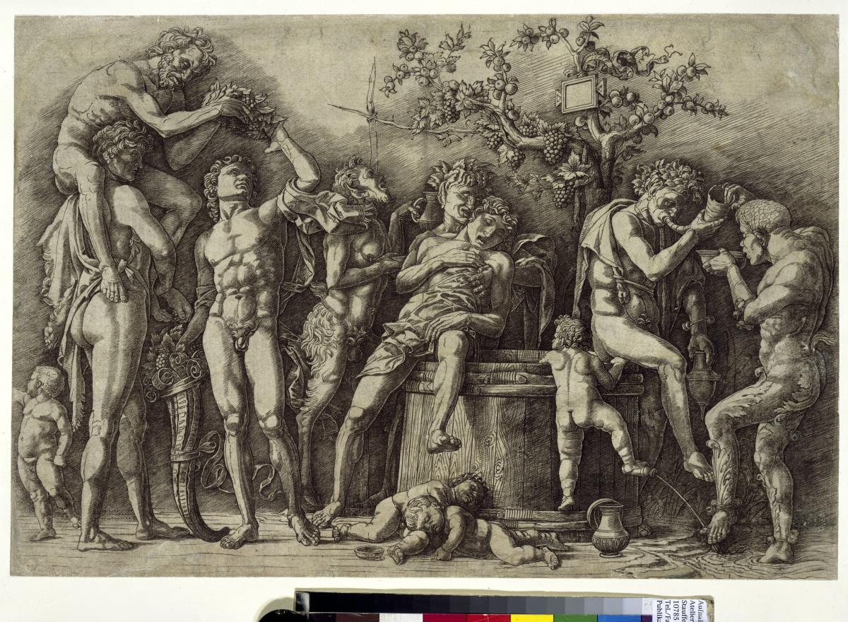 Bacchanal mit dem Weinfass