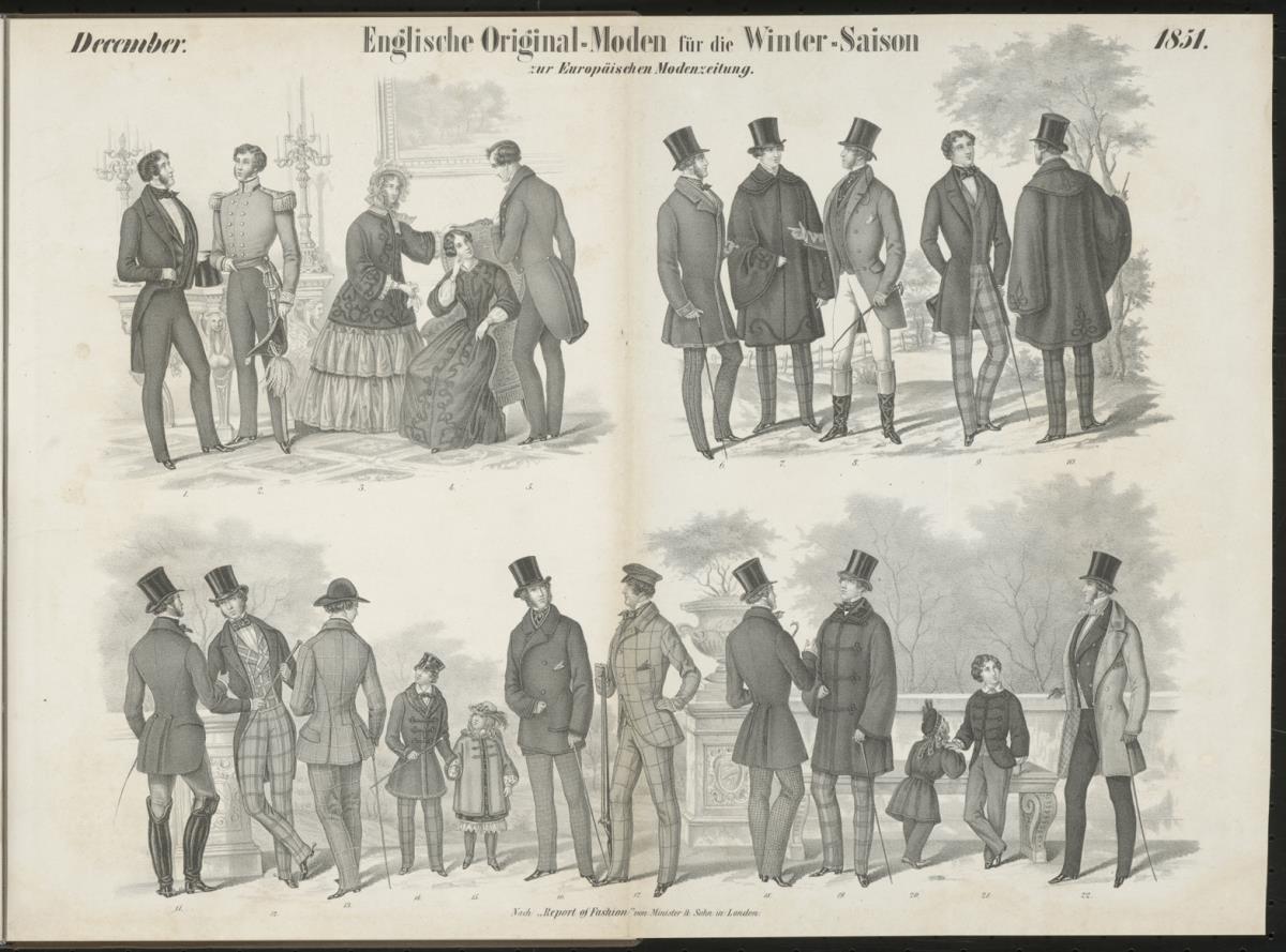 Europäische Modenzeitung für Herren-Garderobe: Englische Original-Moden für die Winter-Saison