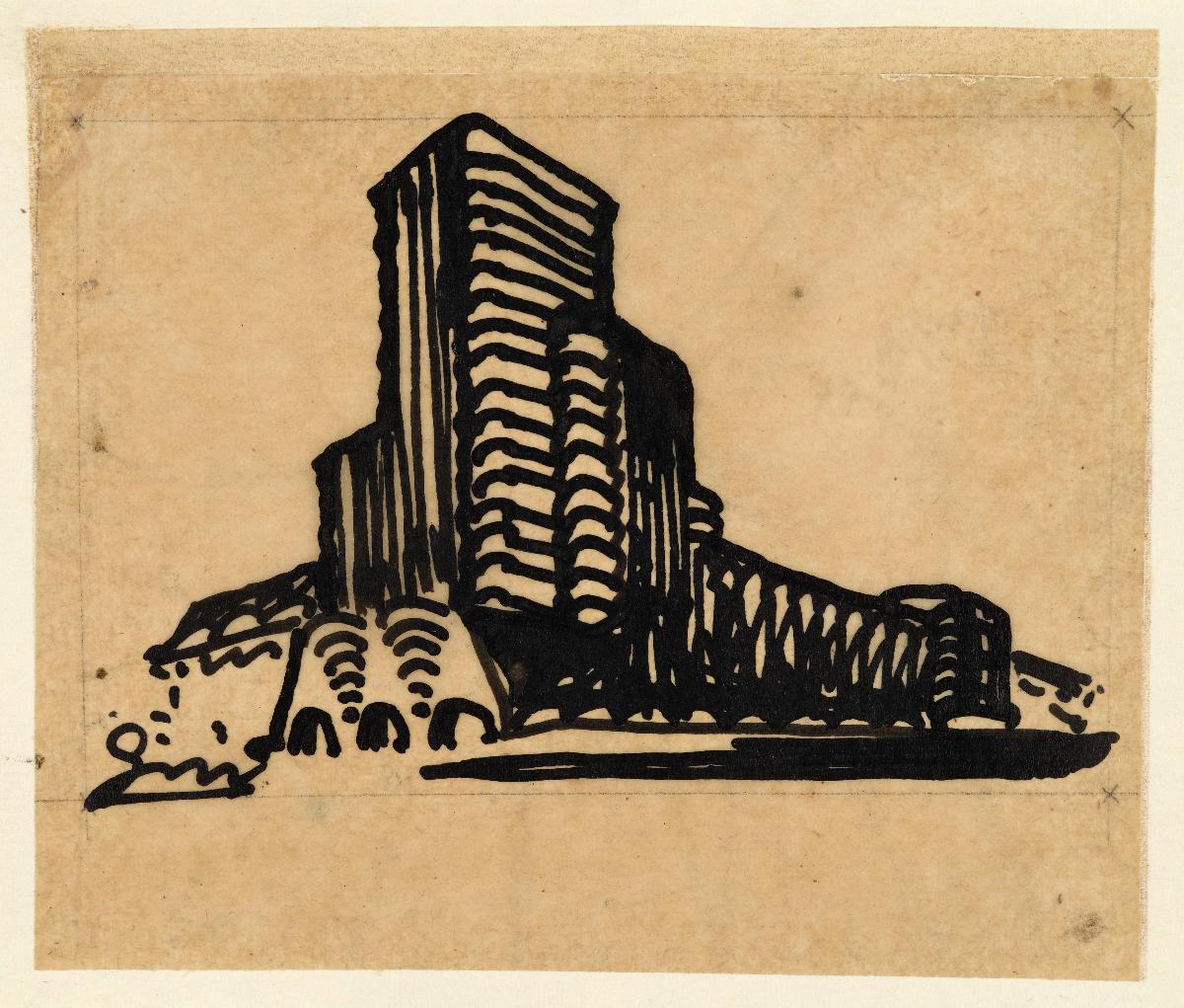 Entwurf für ein Hochhaus