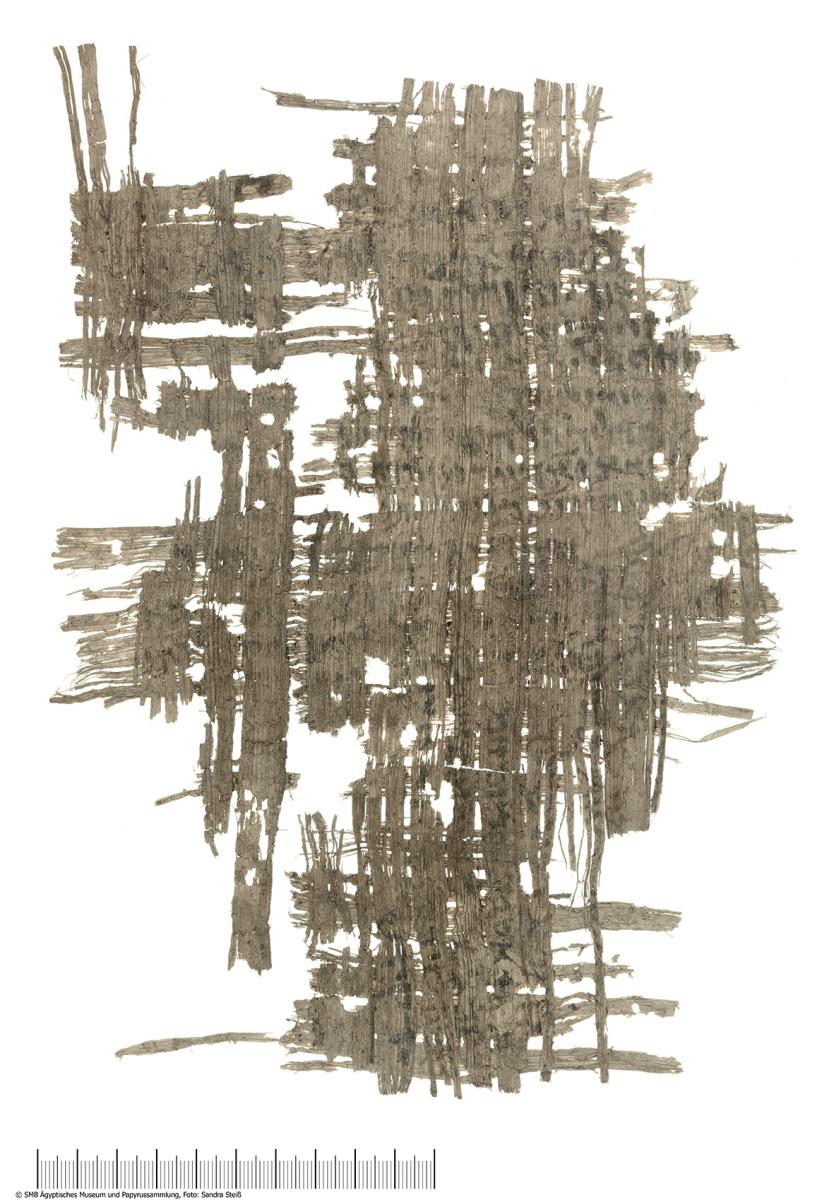 Hebräischer Papyrus mit einem unklaren Text
