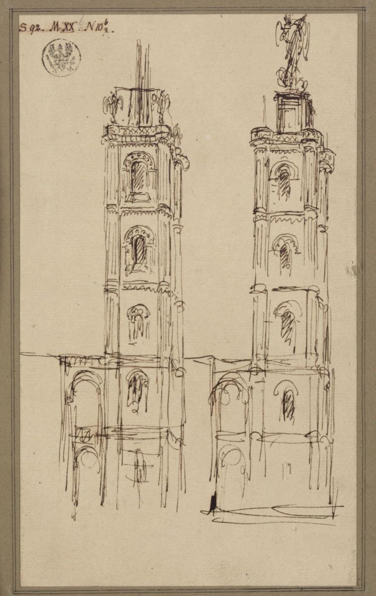 Rathenow. St. Andreaskirche. Entwurf zum Turm