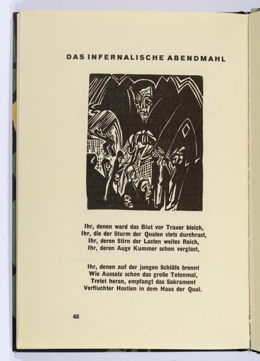 "Das infernalische Abendmahl". Georg Heym, Umbra Vitae, München 1924, S. 48.