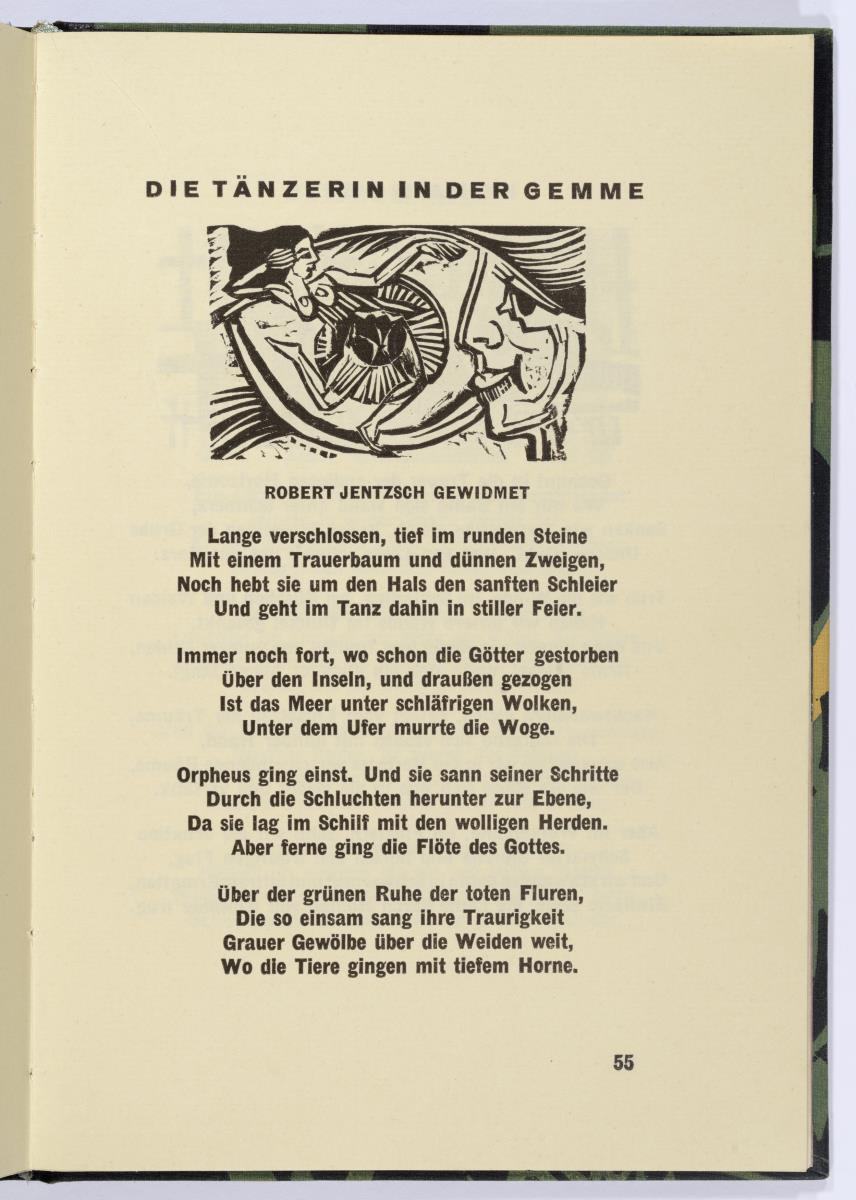 "Die Tänzerin der Gemme". Georg Heym, Umbra Vitae, München 1924, S. 55.