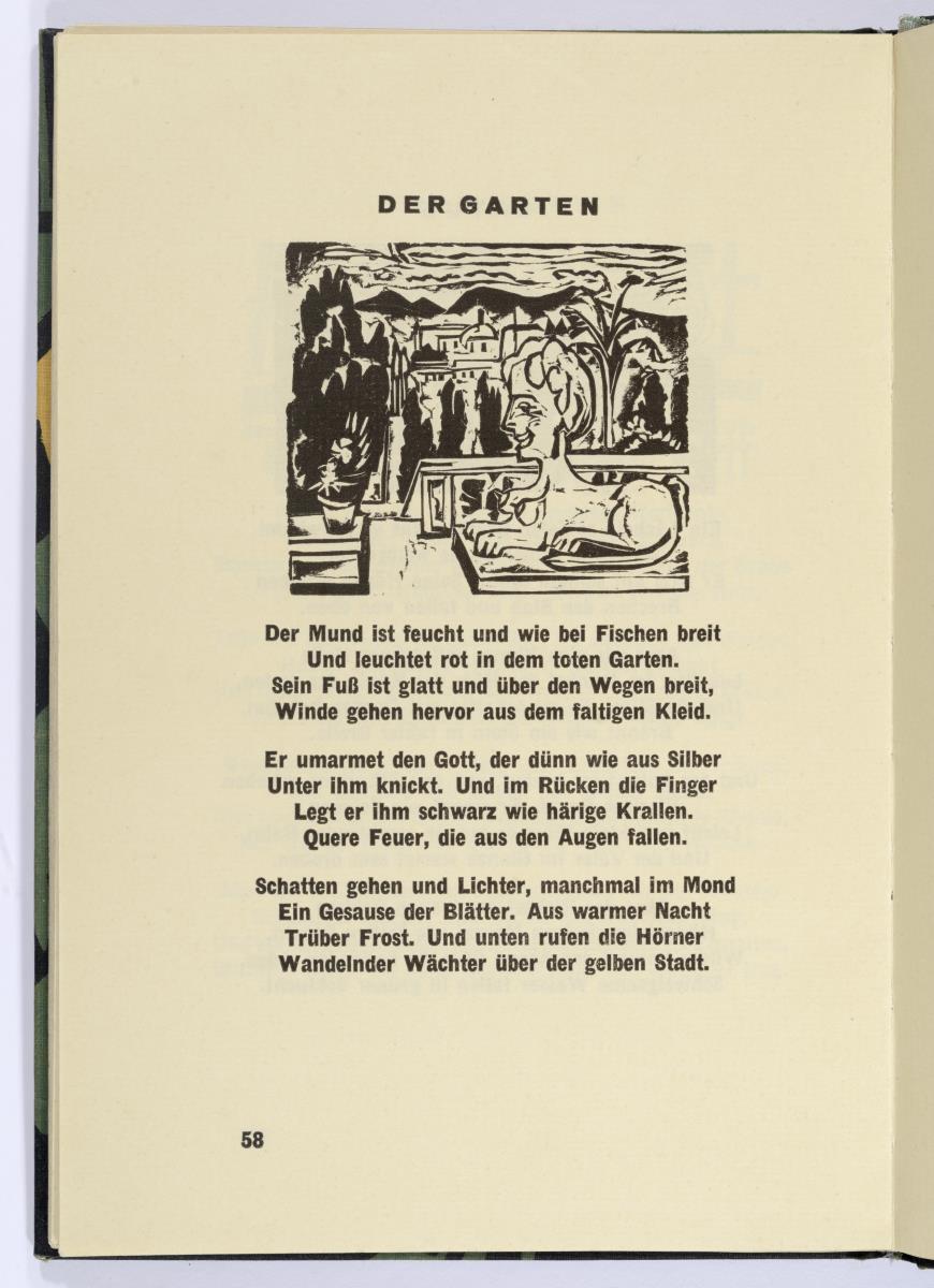 "Der Garten". Georg Heym, Umbra Vitae, München 1924, S. 58.