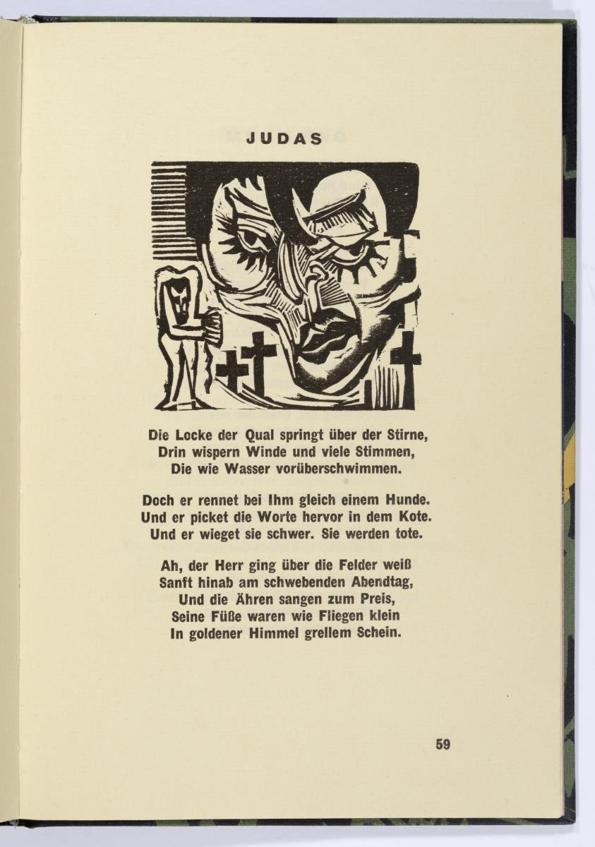 "Judas". Georg Heym, Umbra Vitae, München 1924, S. 59.