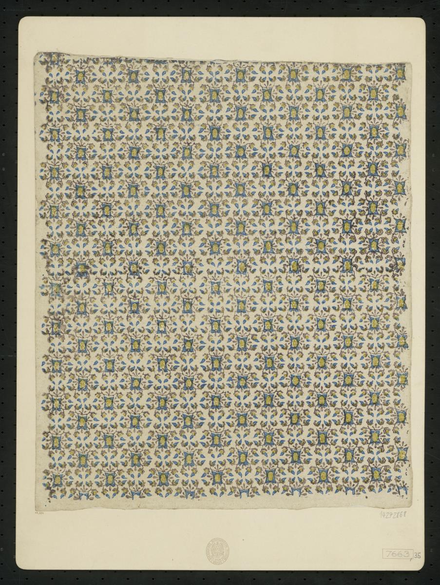 Modeldruckpapier (florales Fächenmuster)