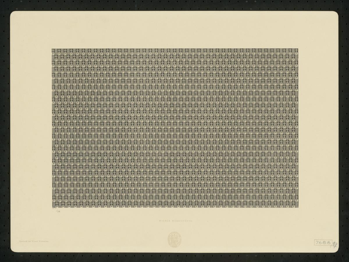 Einwickelpapier der Wiener Werkstätte mit Rosenmarke