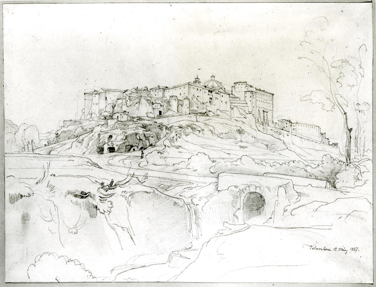 Blick auf Valmontone