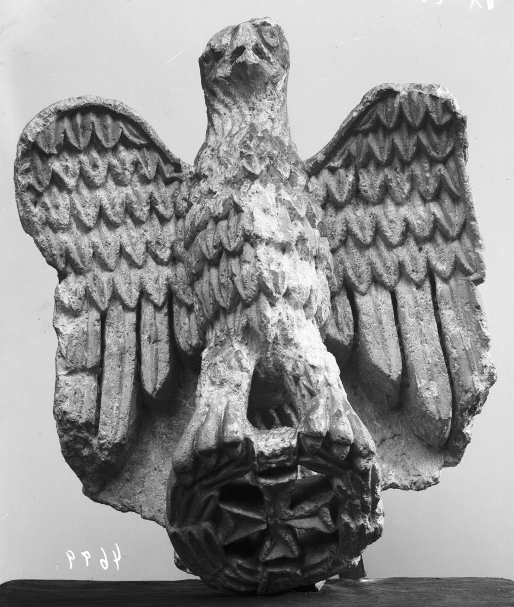 Adler mit Lorbeerkranz